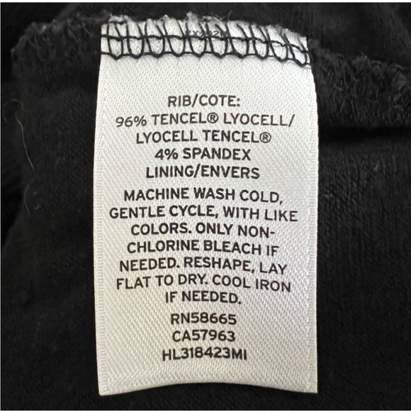 Stem Midi Skirt Tencel Lyocell Knit Ruched Black Size XS - Picture 6 of 7